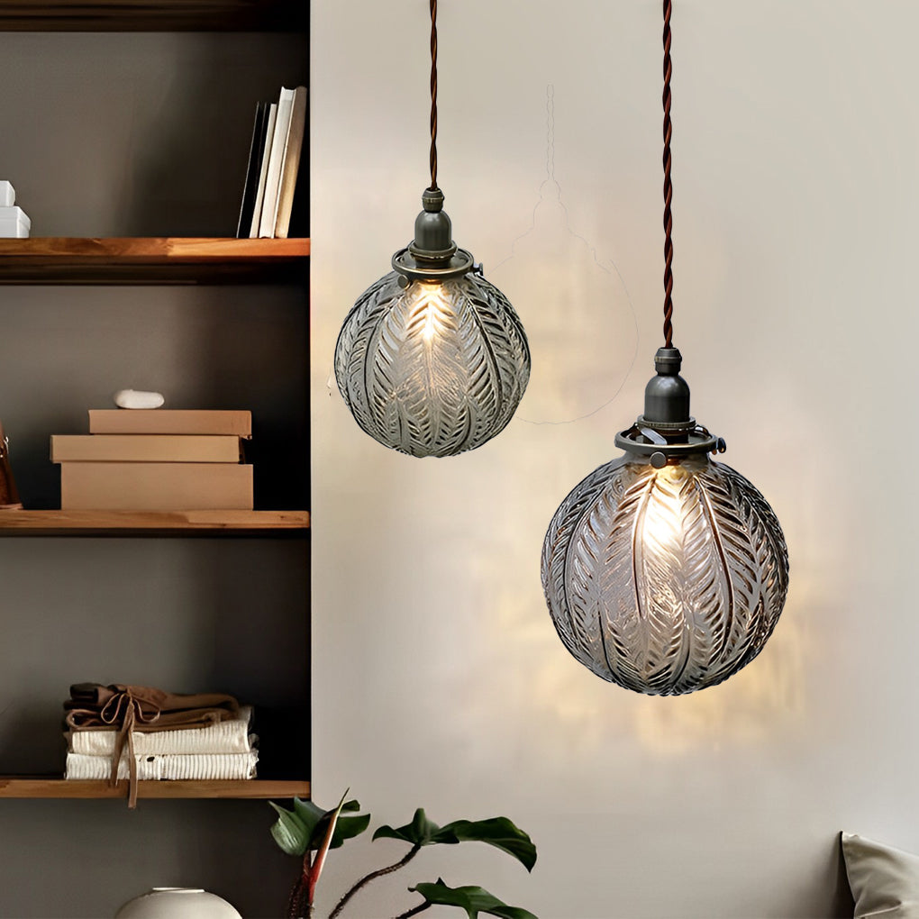 WINTHROP TRIO-LEVEL GLASS ORB PENDANT LIGHTING