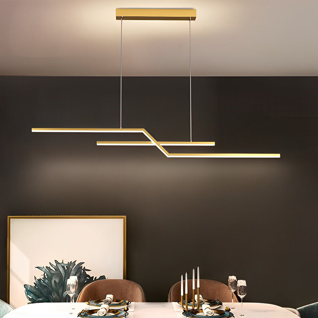 FENWICK MODERN LINEAR DIMMING CHANDELIER