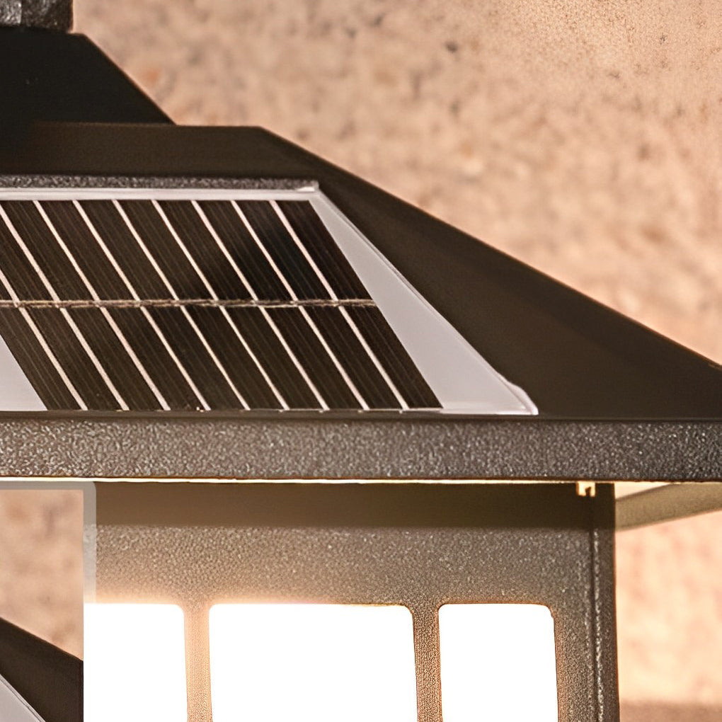 WINTHORPE VINTAGE SOLAR WALL LANTERN WITH REMOTE CONTROL