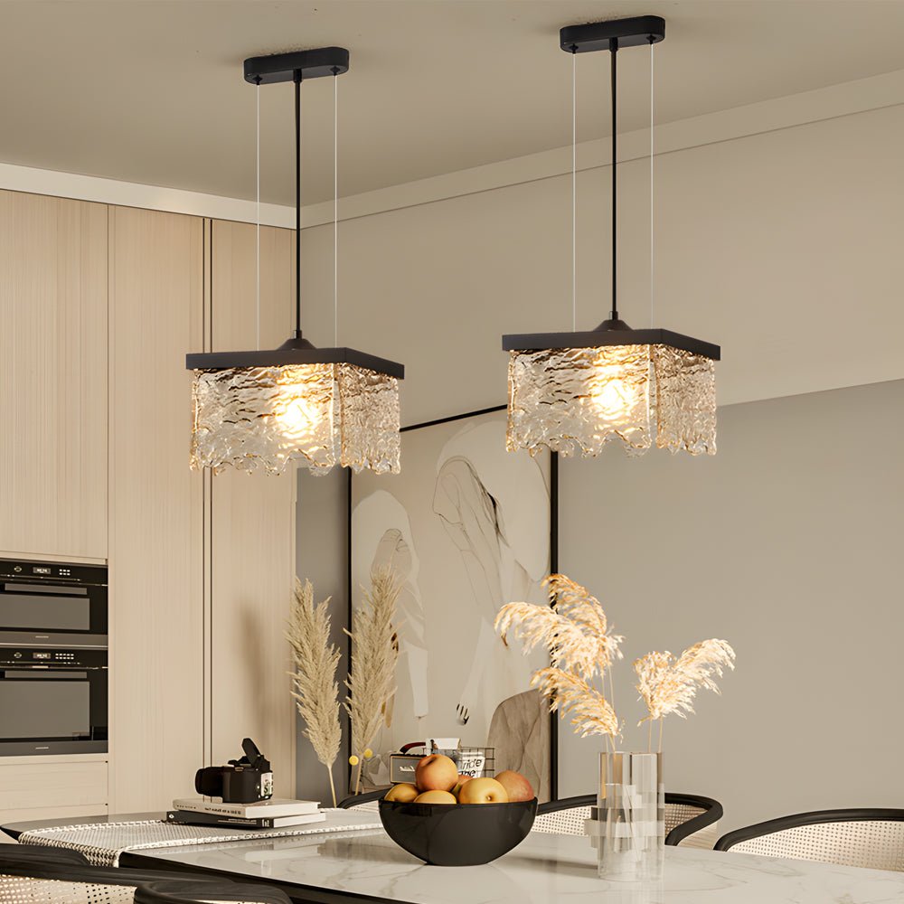 WINDSOR GLASS TRILIGHT DINING CHANDELIER