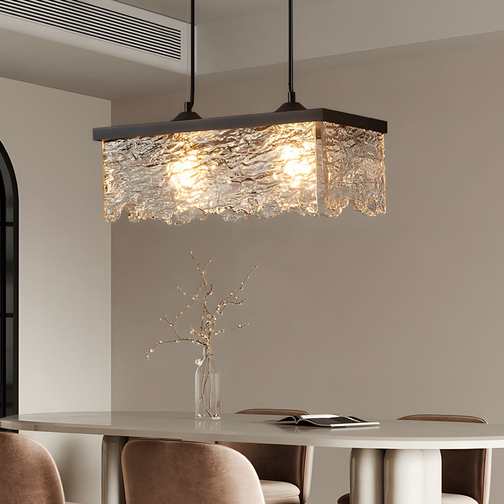 WINDSOR GLASS TRILIGHT DINING CHANDELIER