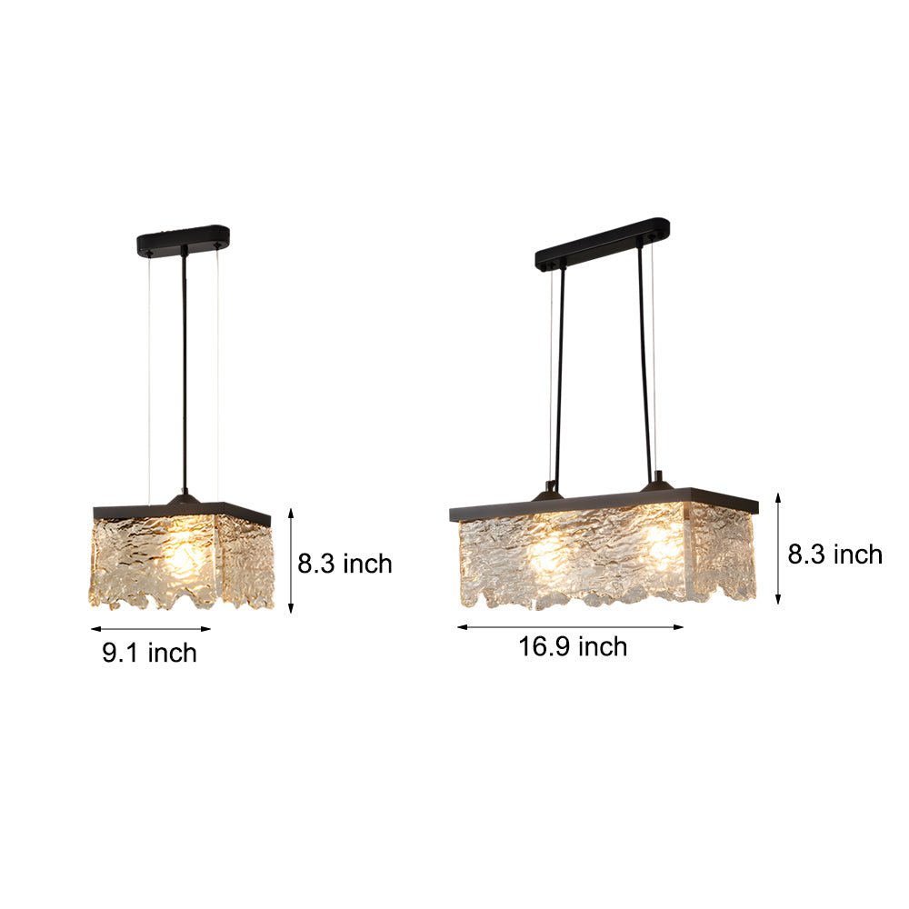WINDSOR GLASS TRILIGHT DINING CHANDELIER