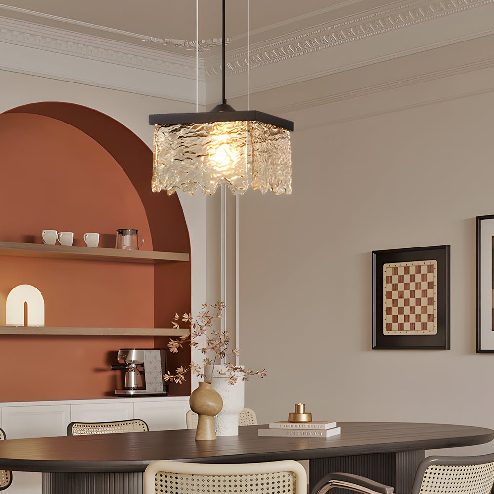 WINDSOR GLASS TRILIGHT DINING CHANDELIER