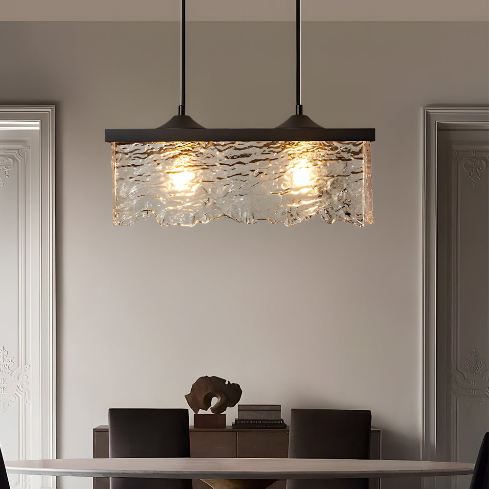 WINDSOR GLASS TRILIGHT DINING CHANDELIER