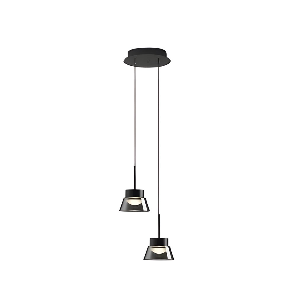 WINTERBOURNE SMOKED GLASS ISLAND PENDANT LIGHT