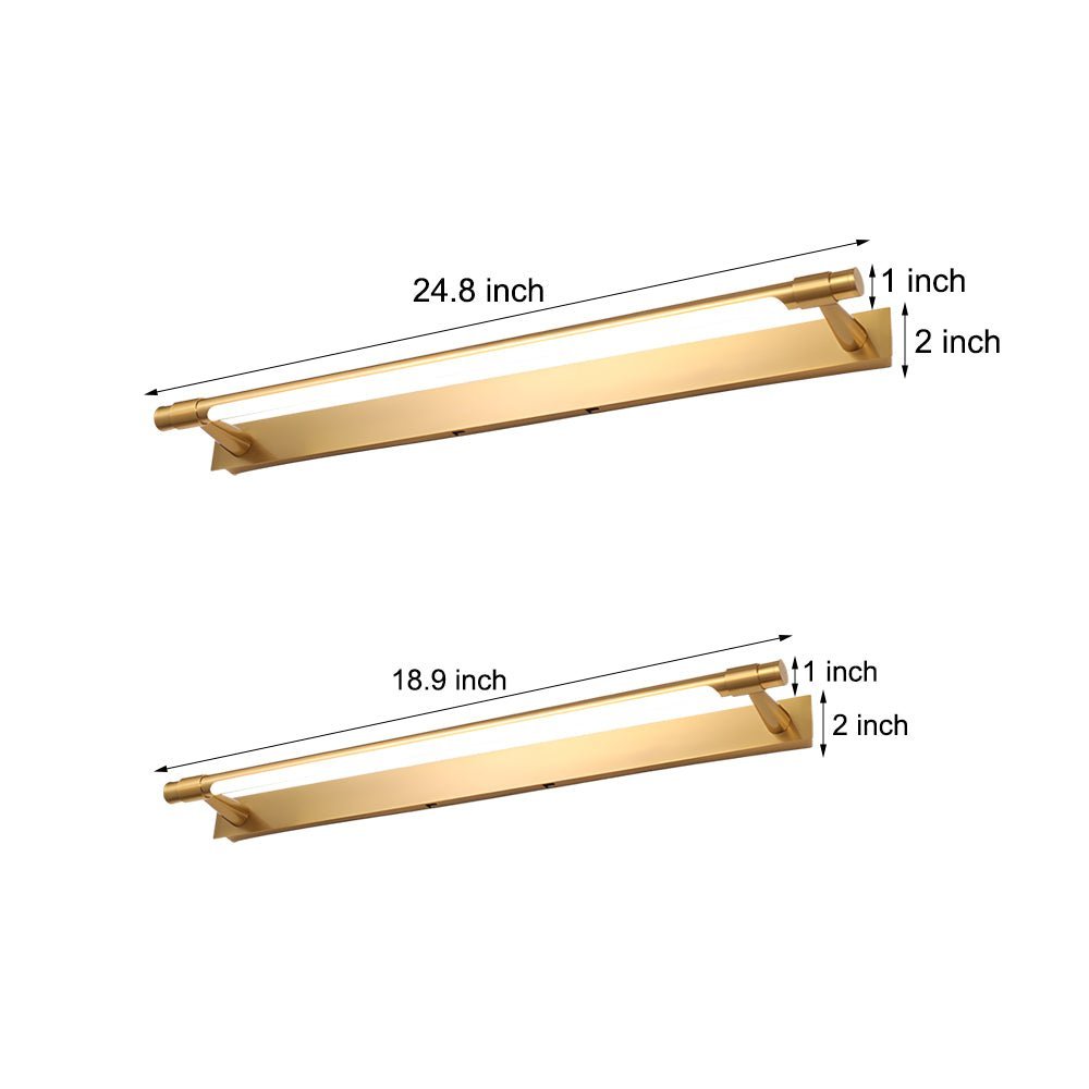 WINDSOR HALL 120° SWIVEL FLUSH-MOUNT VANITY LIGHT WITH LINEAR DESIGN AND REFINED FINISHES