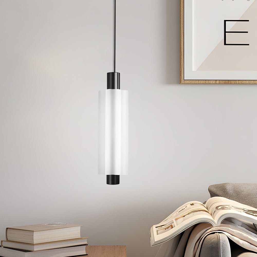 1. **WINSLOW ACRYLIC TRIO PENDANT LAMP**: A striking modern luminaire featuring three cylindrical shades in a sophisticated gold finish, perfect for illuminating dining areas or living spaces with a contemporary flair.

2. **CAMPBELL SINGLE CYLINDER HANGI