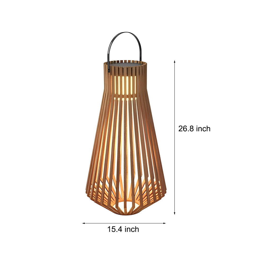 WINDSOR WOODEN SOLAR GARDEN ILLUMINATORS WITH ADJUSTABLE HEIGHT