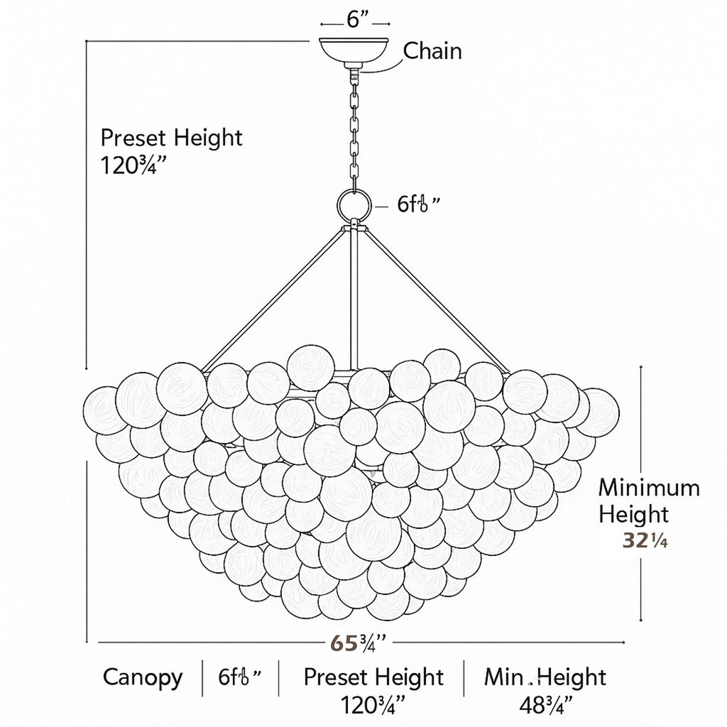 CELESTIAL ORB CRYSTAL LIGHTING FIXTURE