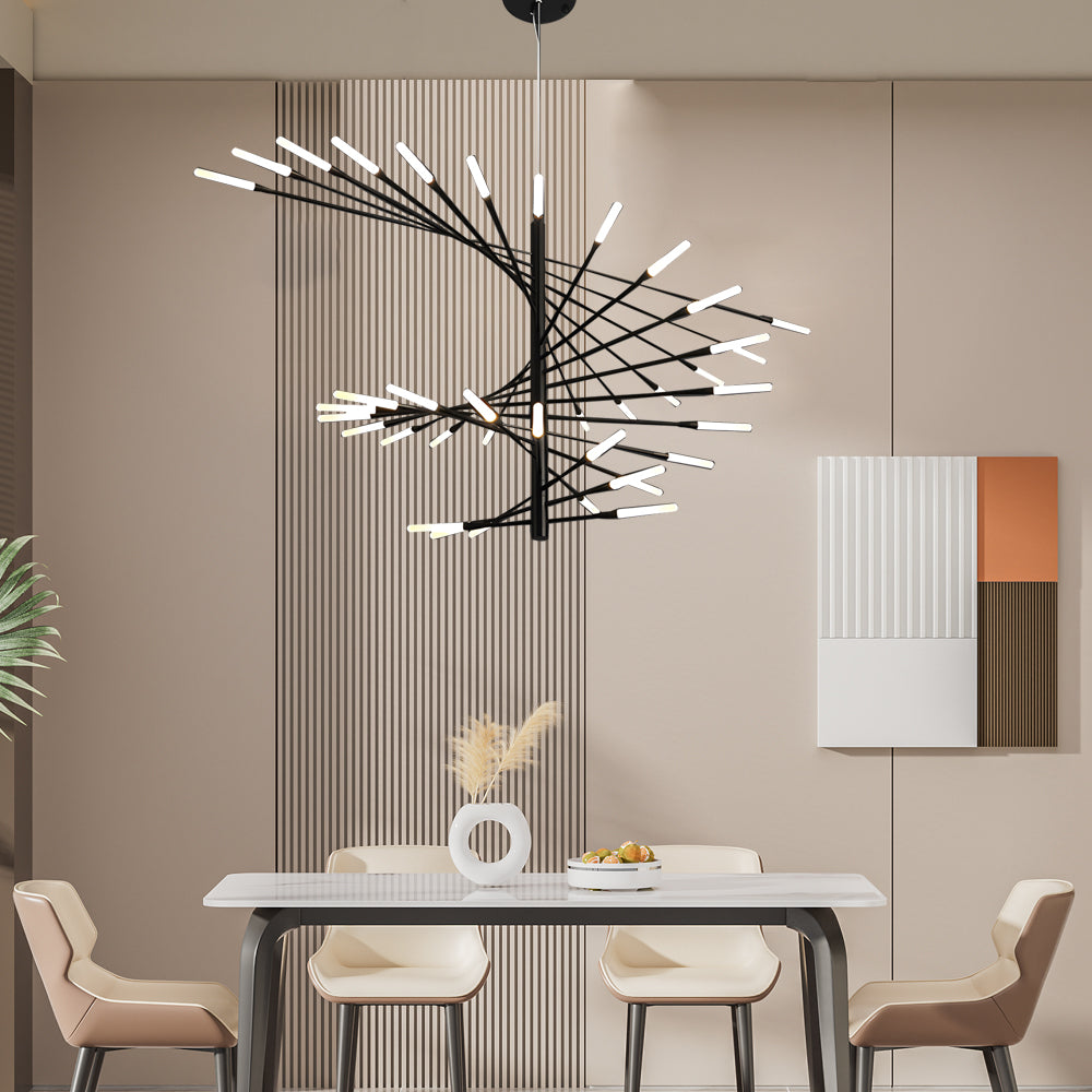 WINTHROP SPIRAL AURORA LED CHANDELIER