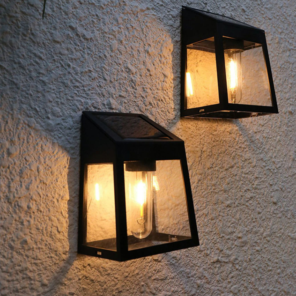WINDSOR GLOW SOLAR WALL LANTERN WITH MOTION DETECTION