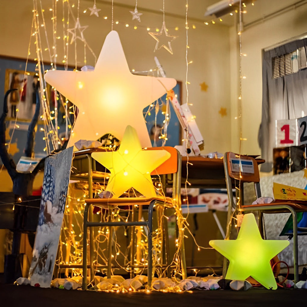 CHARLESTON TWINKLING STAR LED ORNAMENT LIGHTS WITH USB RECHARGE