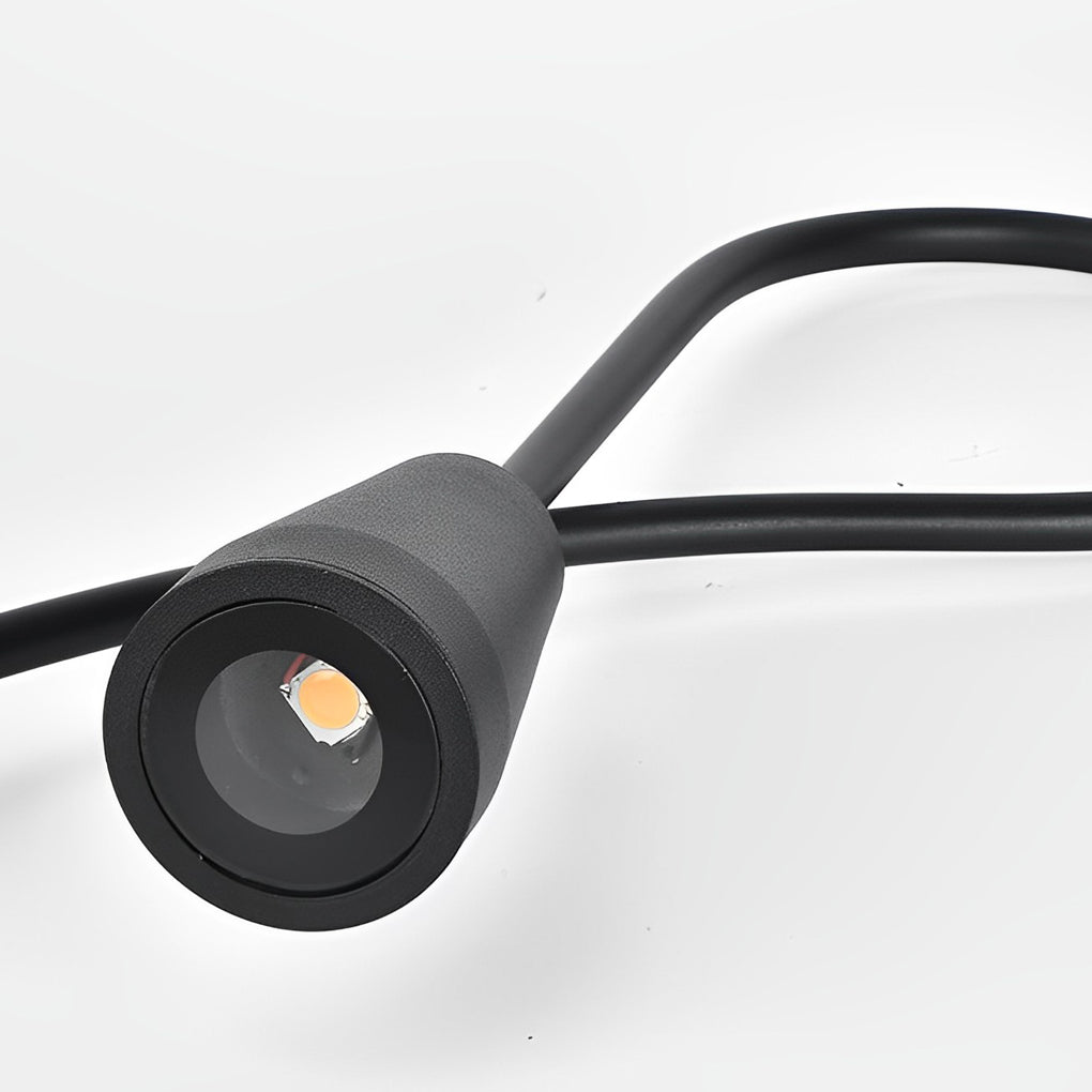FENWICK ARCHING GARDEN LANTERN, WEATHERPROOF LED COB OUTDOOR ILLUMINATION