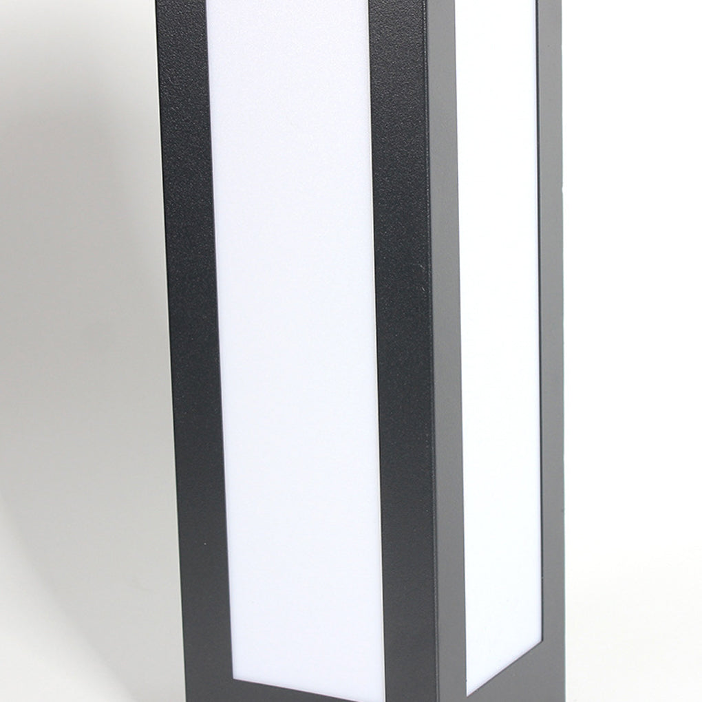 RAVENWOOD AUTOMATIC SOLAR BOLLARD LANTERN, WEATHER-RESISTANT LED GARDEN ILLUMINATION