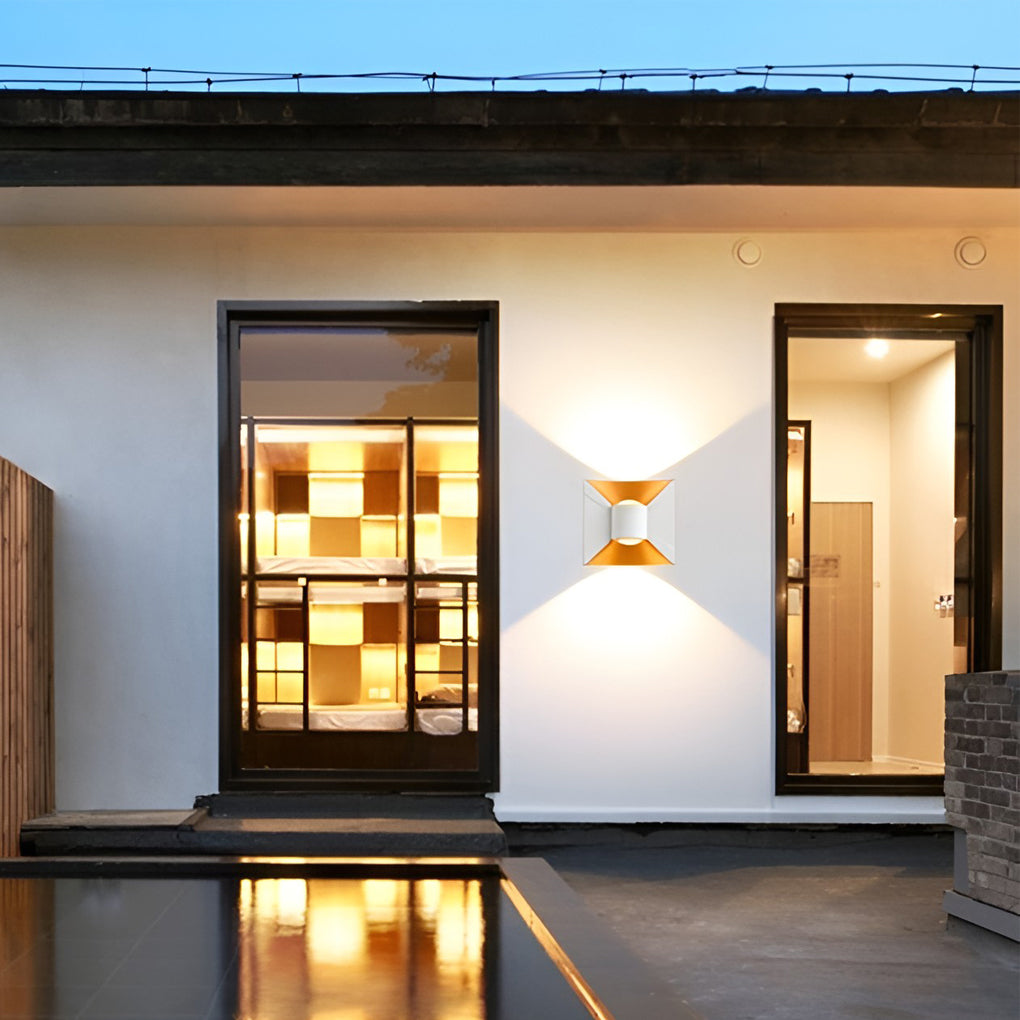 WINTHROP AQUILA MODERN OUTDOOR WALL LIGHTS, 6W LED WATER-RESISTANT SCONCES
