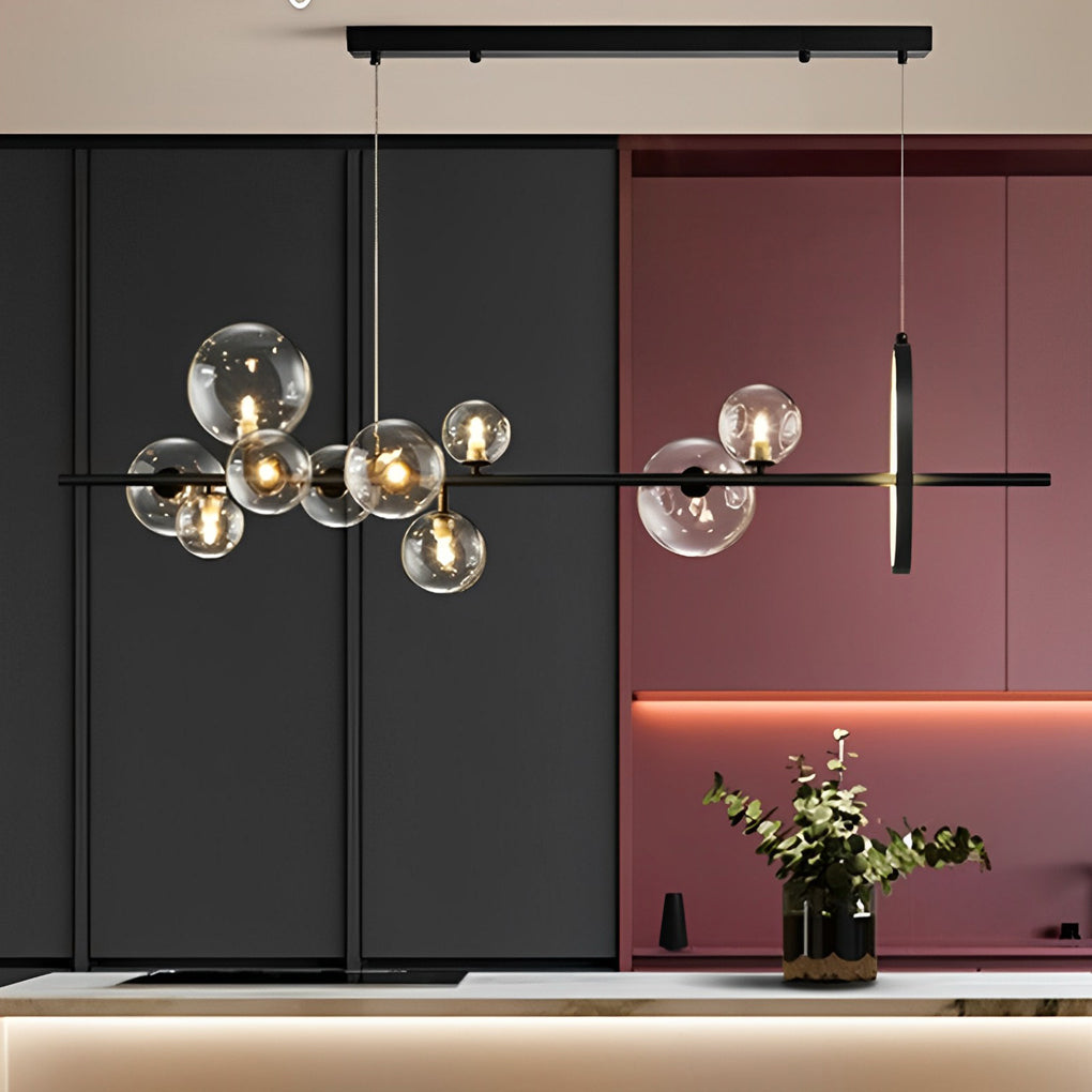 WINTHROP ORBULAR CRYSTAL LIGHTING FIXTURE