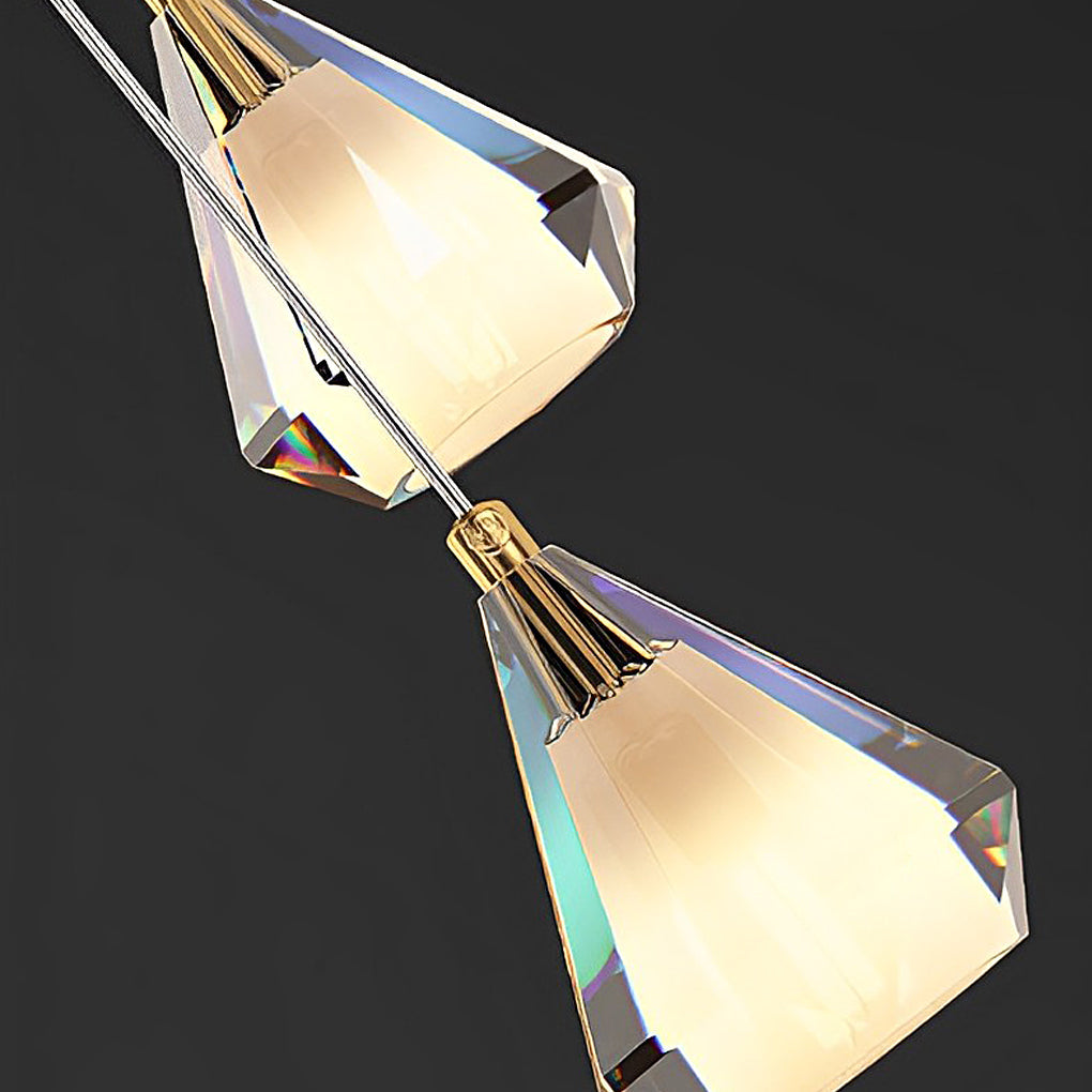 WINTHORPE CRYSTAL GRADUATED DIMMER CHANDELIER