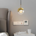 WINTHROPE SPHERICAL ROTATING METAL AND GLASS PENDANT LIGHT