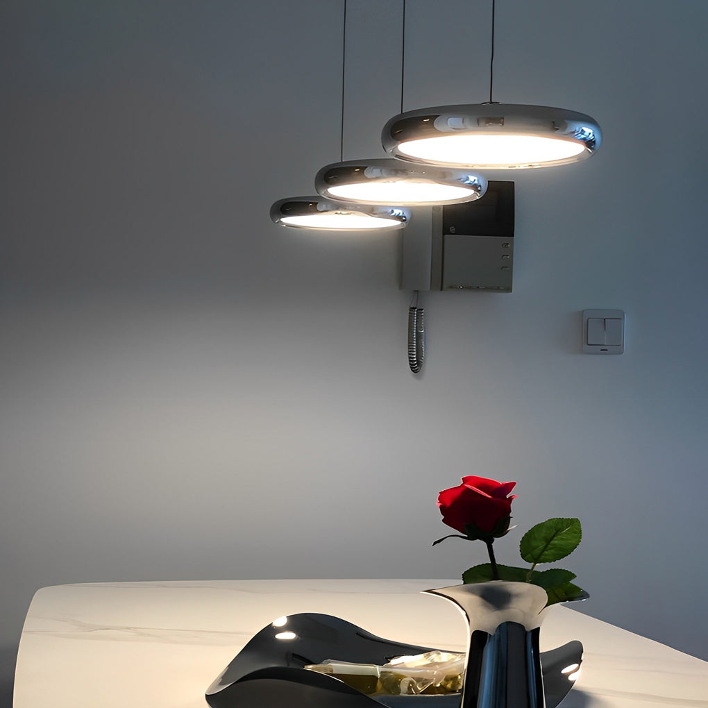 WINTHROP CIRCULAR REFLECTIVE ACRYLIC LED CHANDELIER