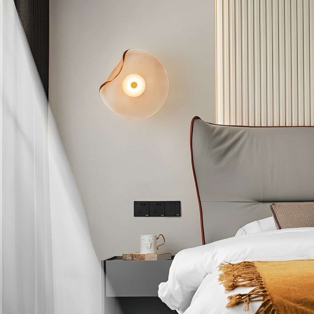 WINTHORPE ARTISANAL ROUND GLASS WALL SCONCE