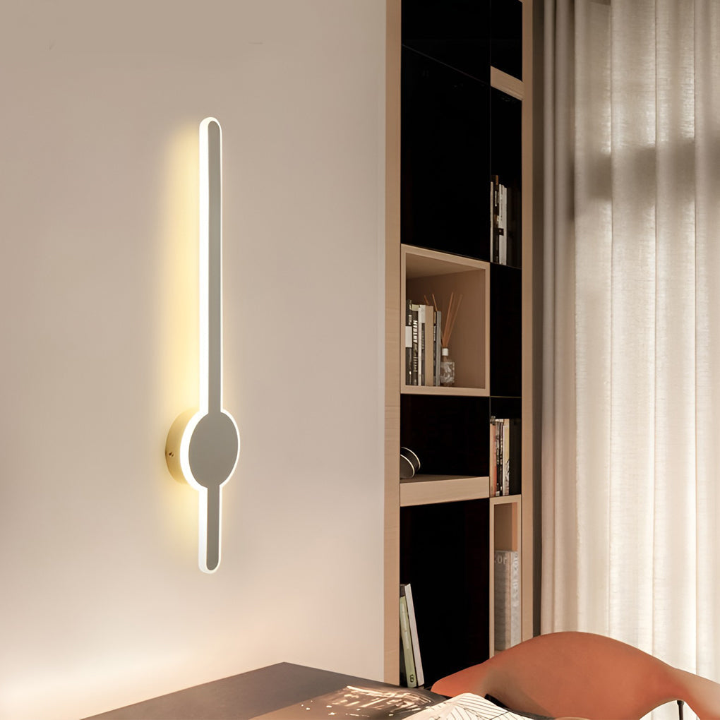 WINDSOR HARMONY LED WALL SCONCE WITH BLACK, GOLD, AND WHITE ACCENTS