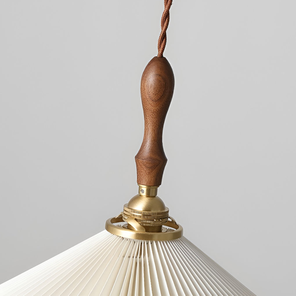 WINDSOR PLEATED WHITE NORDIC HANGING LAMP