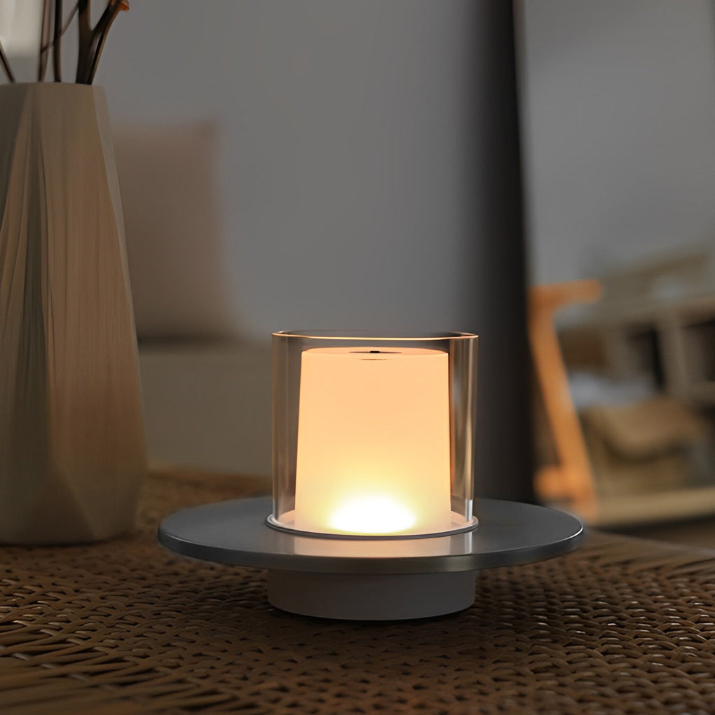 CHISWICK CORDLESS CYLINDRICAL LAMP WITH TRAY BASE
