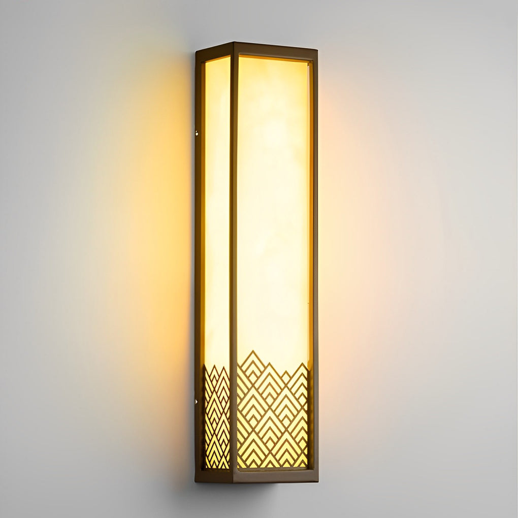BRAMBLETON RUSTIC BROWN STAINLESS STEEL OUTDOOR WALL SCONCE