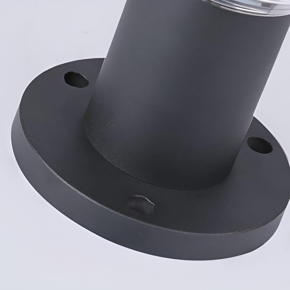 RAVENWOOD SOLAR-POWERED CIRCULAR FENCE LANTERNS WITH SMART LIGHTING