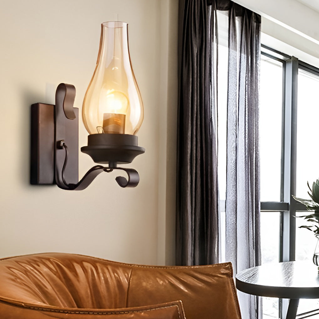 WHITBY GLASS BELL WALL SCONCE