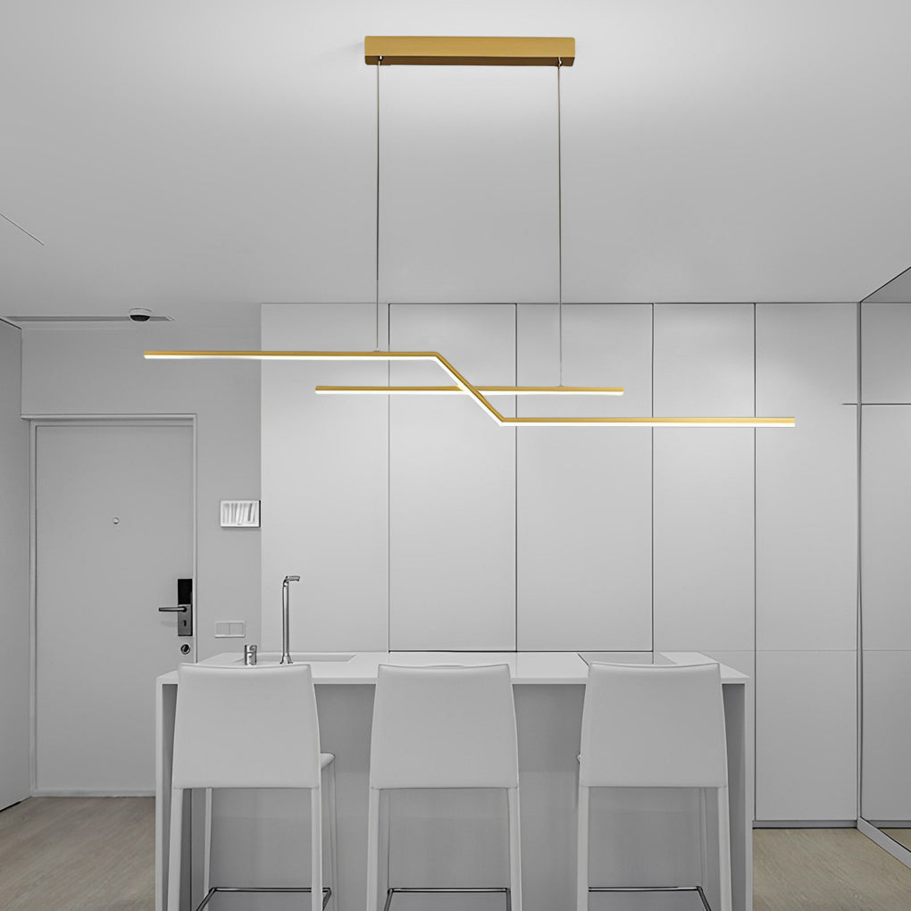 FENWICK MODERN LINEAR DIMMING CHANDELIER