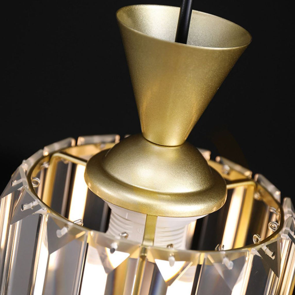 WINTHROP METAL CRYSTAL TRILOGY PENDANT LIGHT
