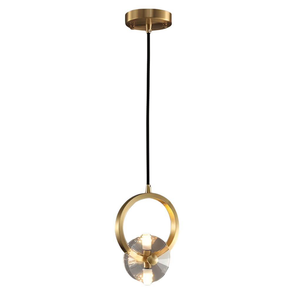 BEAUFORT COPPER CRYSTAL GLOBE PENDANT LIGHT