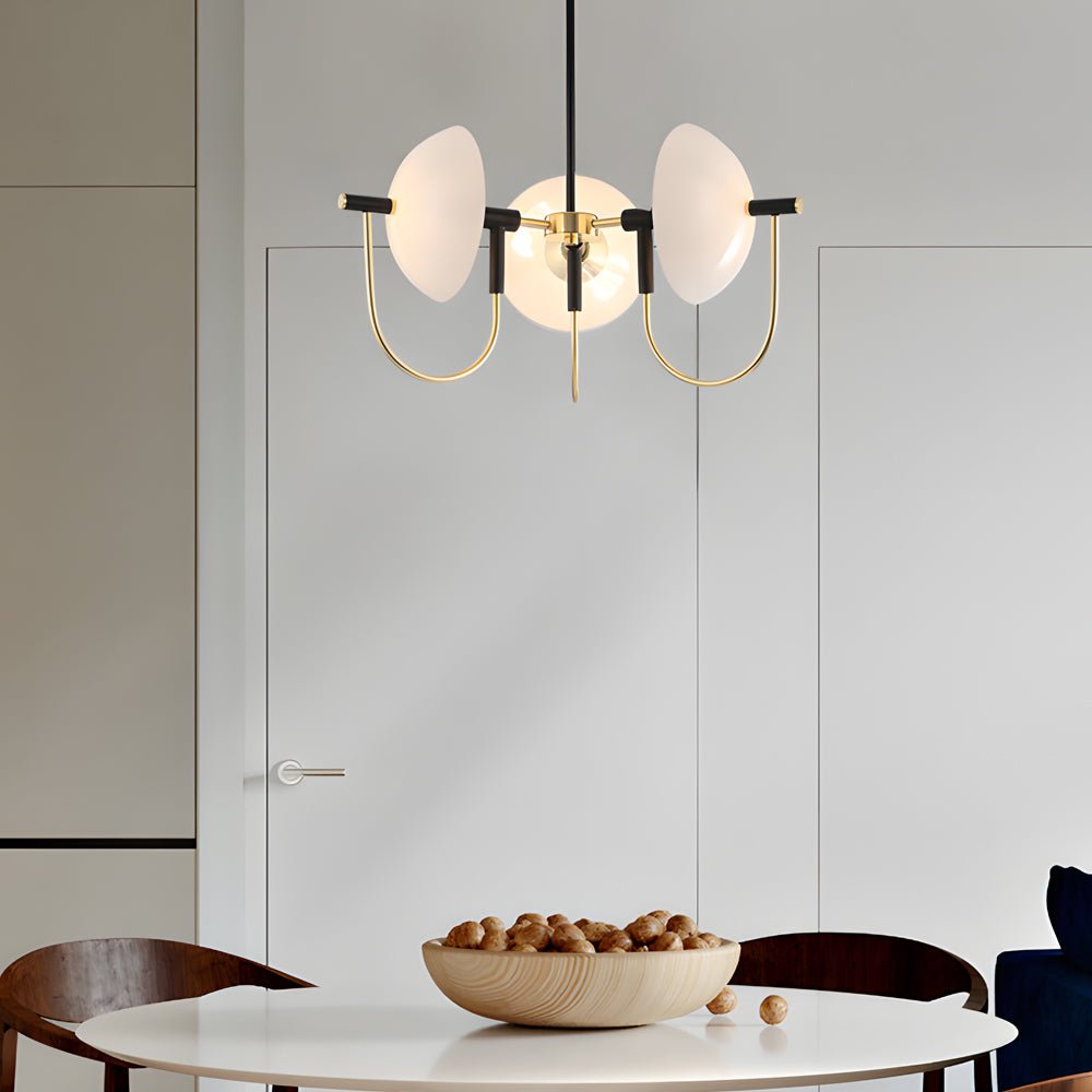 WINDSOR OPAL SEMICIRCLE PENDANT LIGHT"  
2. "CAVENDISH TRIO GLASS DOME CEILING LANTERN"  
3. "HARTFORD AURORA HANGING LIGHT WITH SIX GLOBES"  
4. "BURLINGTON QUARTZ DOME CHANDELIER"  
5. "MONTGOMERY GLASS ARCH PENDANT ILLUMINATOR"  
6. "RAVENSCROFT SEMI-R