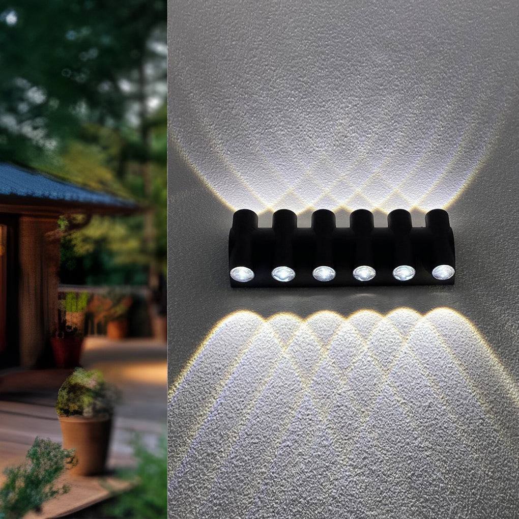 WINDSOR BLACK LED WALL WASHER WITH DUAL LIGHTING