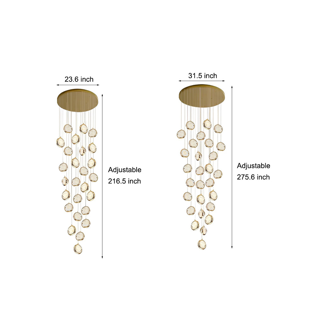 WINTHROP CRYSTAL CASCADE SUSPENSION LIGHT