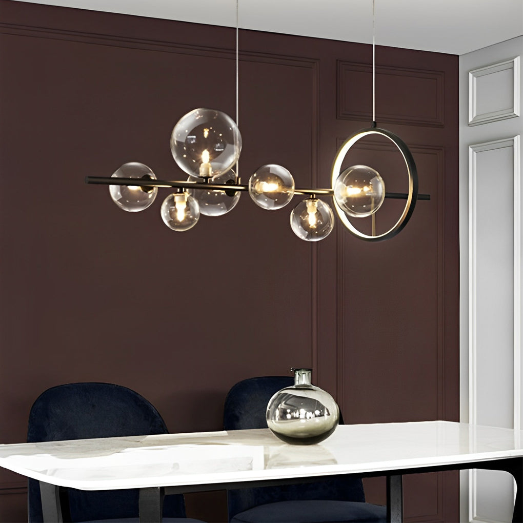 WINTHROP ORBULAR CRYSTAL LIGHTING FIXTURE