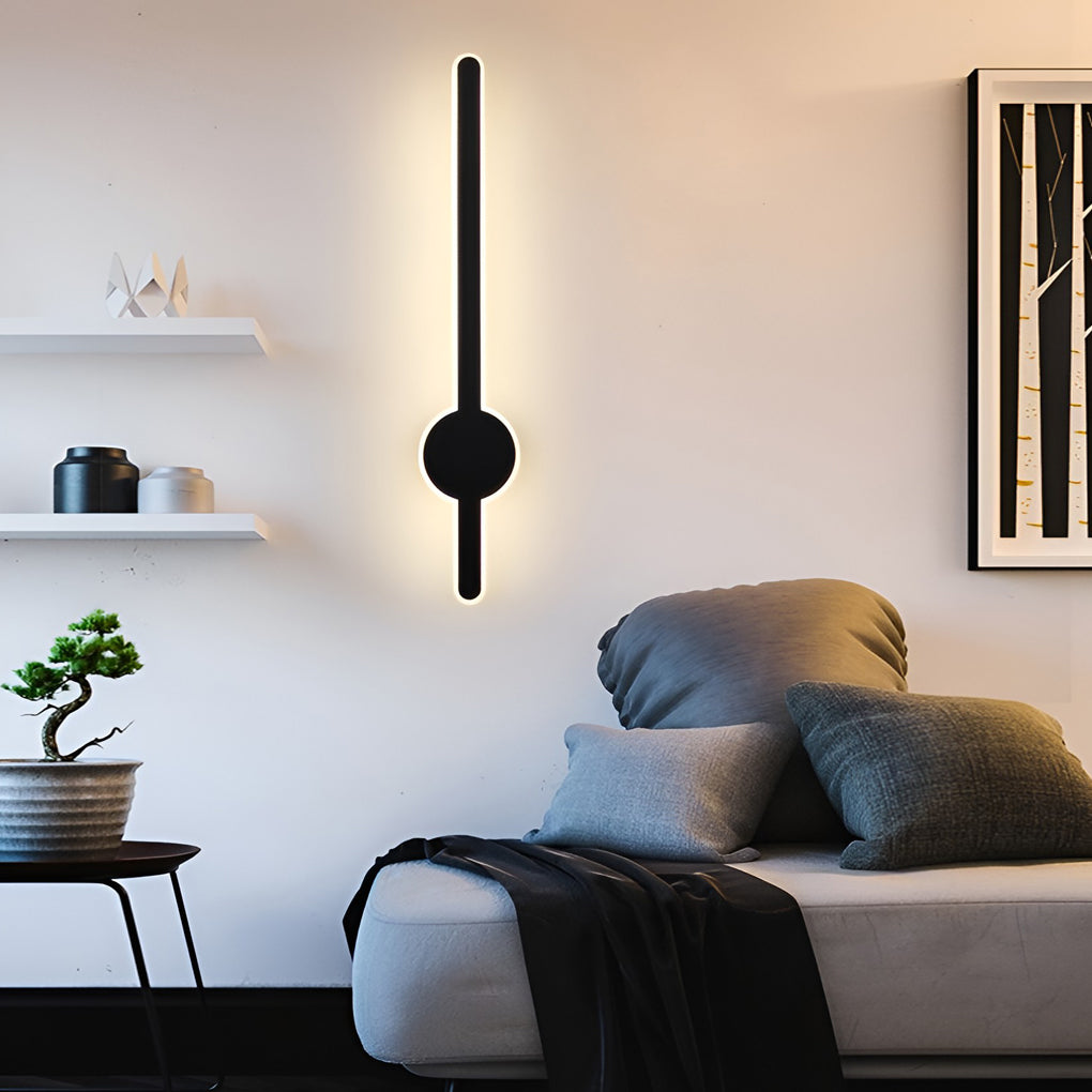 WINDSOR HARMONY LED WALL SCONCE WITH BLACK, GOLD, AND WHITE ACCENTS