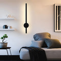 WINDSOR HARMONY LED WALL SCONCE WITH BLACK, GOLD, AND WHITE ACCENTS