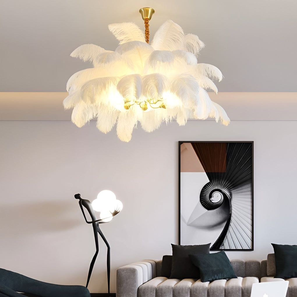 WINDSOR PLUME COPPER FLUSH MOUNT CEILING LIGHT