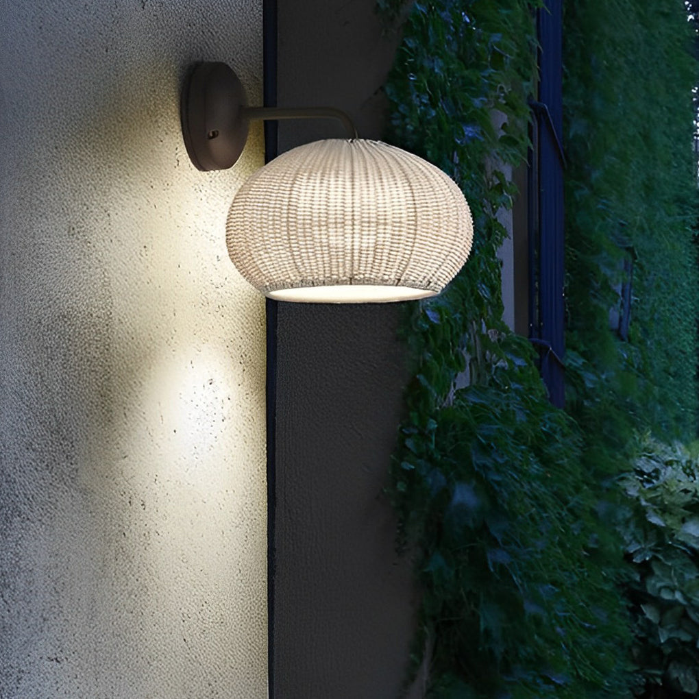 WINDSOR WICKER OUTDOOR LANTERN WALL SCONCE