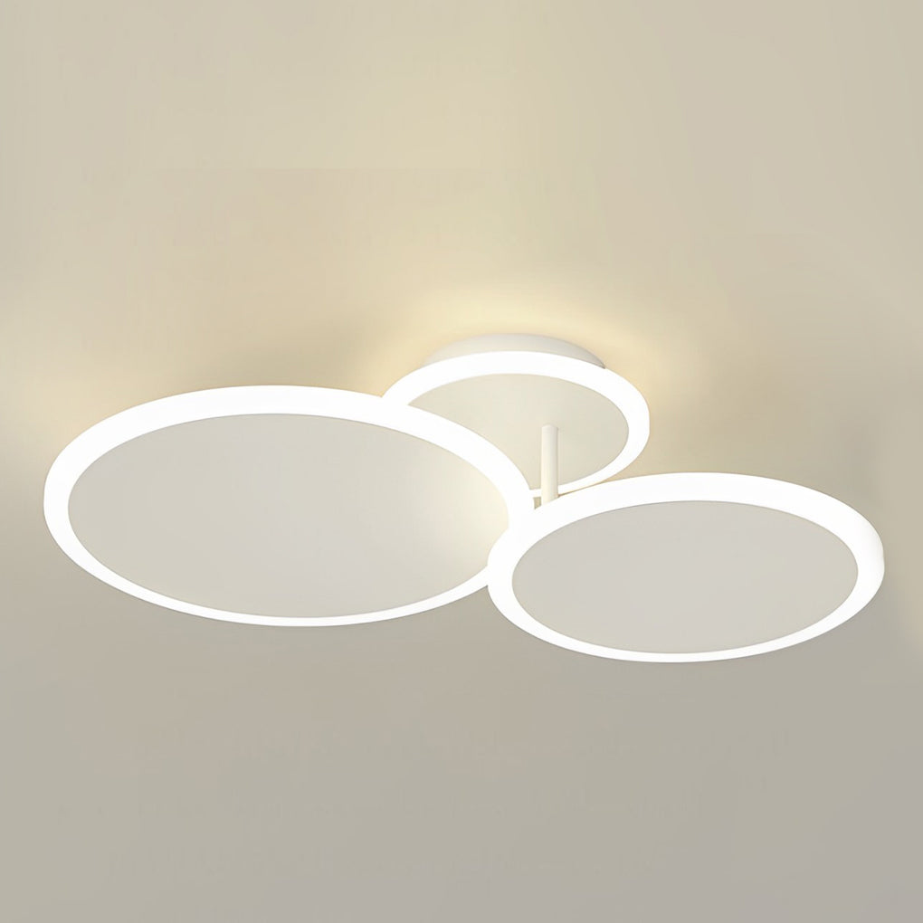 WINSLOW TRIO DIMMERED LED CIRCULAR CEILING LUMINAIRE"  
2. "LAVERTON THREE-TIERED LED ROUND LIGHTING FIXTURE"  
3. "HARTFIELD MATTE WHITE LED TRILOGY CEILING ILLUMINATOR"  
4. "CAVENDISH MODERNIST ROUND DIMMABLE CEILING LIGHT"  
5. "FENWICK TRIPLE ADJUSTA