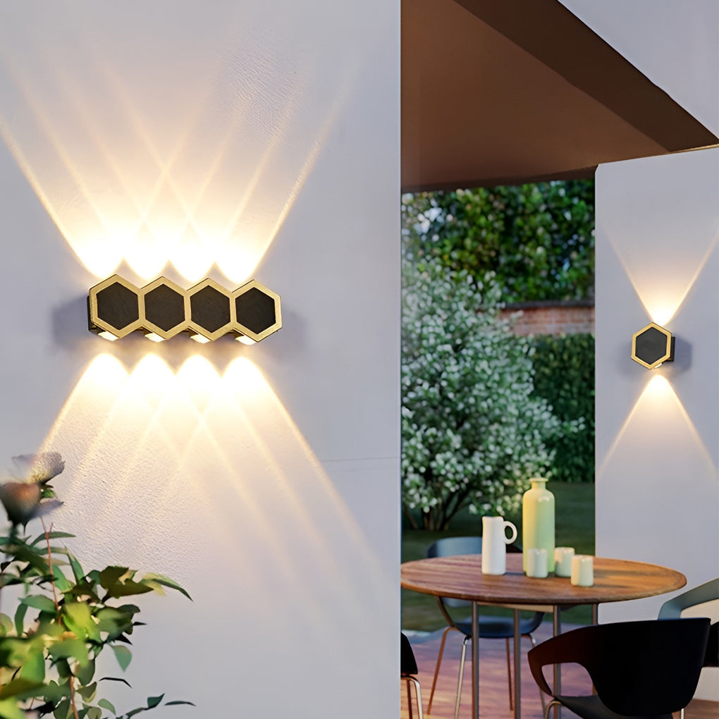 WINDSOR HONEYCOMB LED WALL WASHER, AQUA-RESISTANT UP/DOWN LIGHT
