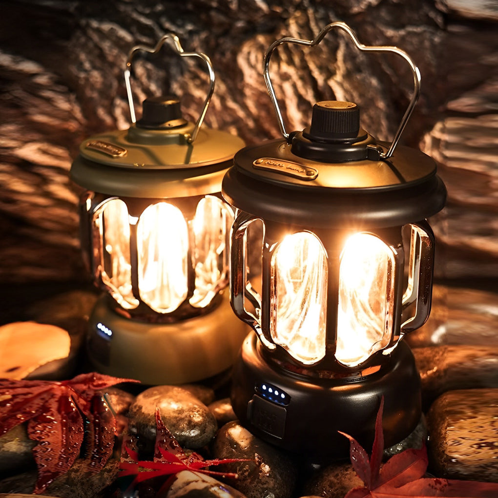 1. **WETHERBY RAINPROOF CAMPING LANTERN**  
   A versatile outdoor lantern featuring multi-functional settings, designed to withstand wet conditions while providing reliable illumination.

2. **HASTINGS RECHARGEABLE TRAIL LIGHT**  
   A portable, waterpro