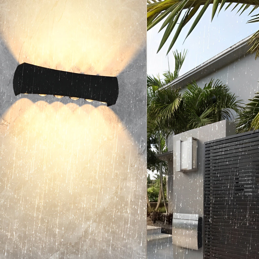 WINDSOR ALUMINUM DUAL-FACED LED OUTDOOR WALL LANTERN