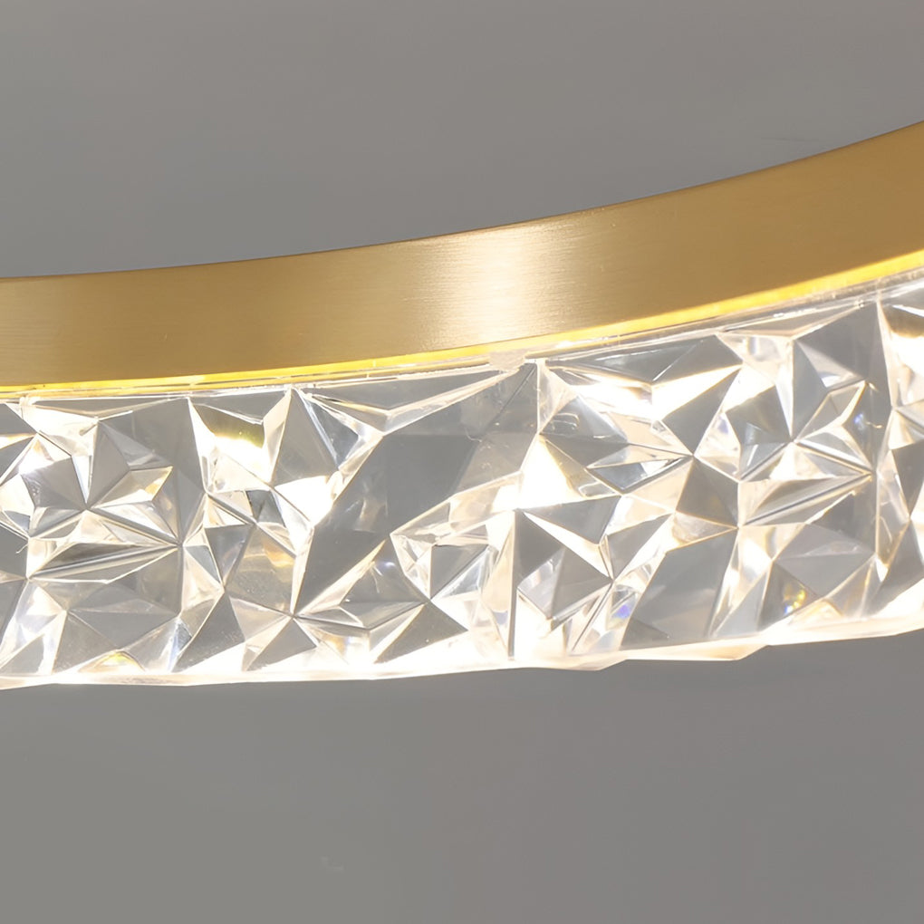 WINDSOR GLOW MODERN CIRCULAR LED CEILING FIXTURE IN GOLD