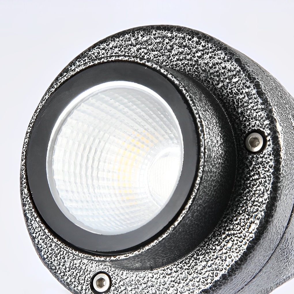 WINDSOR CIRCLE OUTDOOR LUMINAIRE, WATER-RESISTANT ADJUSTABLE SPOTLIGHT FOR LANDSCAPING