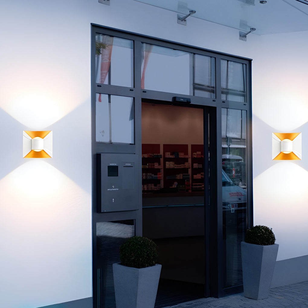 WINTHROP AQUILA MODERN OUTDOOR WALL LIGHTS, 6W LED WATER-RESISTANT SCONCES