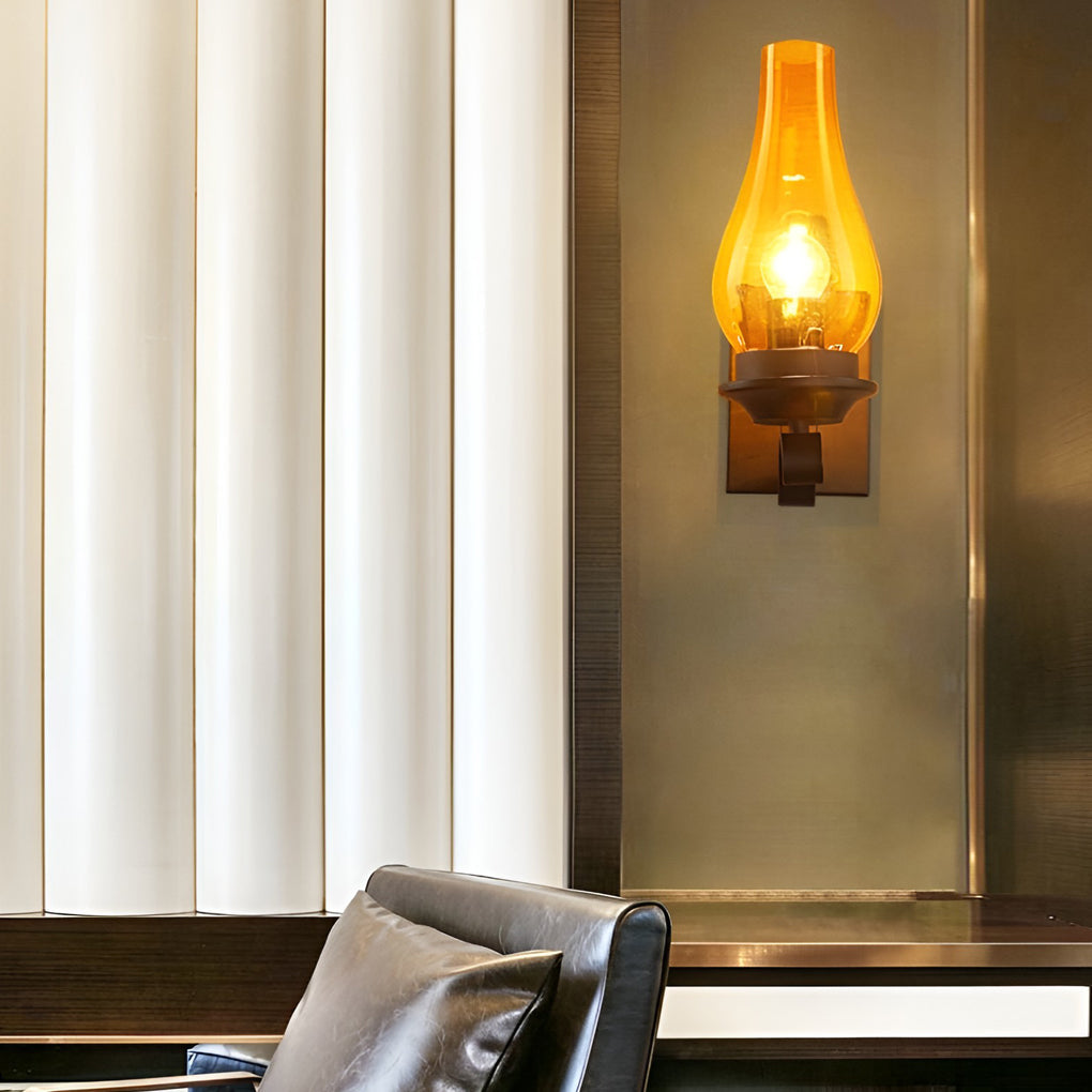 WHITBY GLASS BELL WALL SCONCE