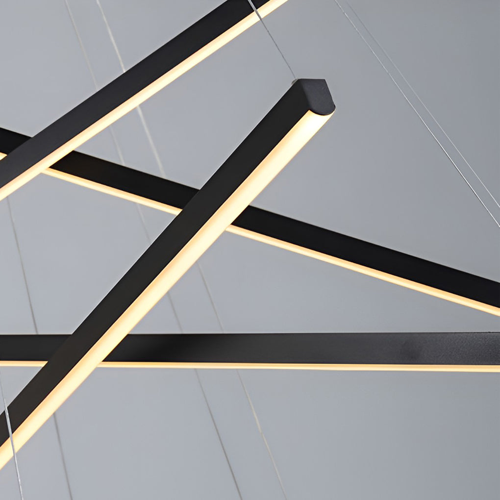 CHARLESTON SLIMLINE REMOTE-CONTROLLED LED CHANDELIER WITH VARIABLE BRIGHTNESS